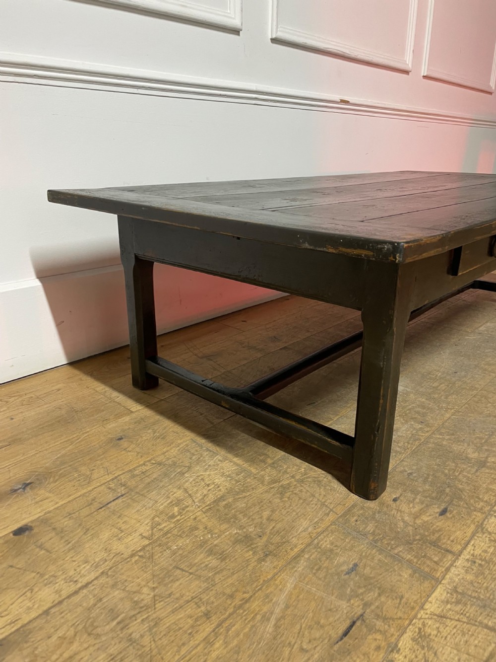 Antique painted oak coffee table  View VIII