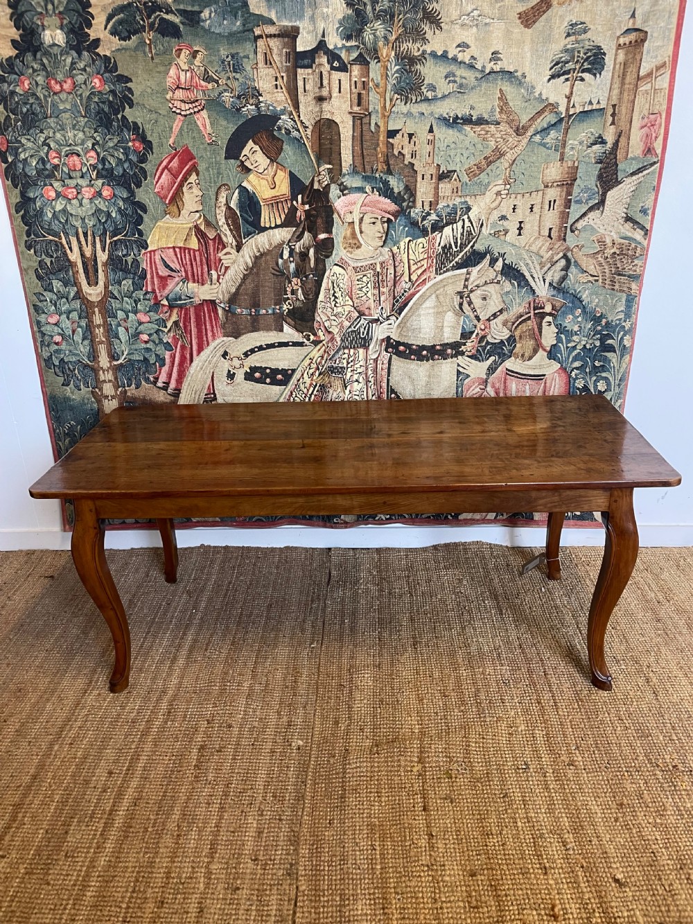 Louis XVI style cherrywood farmhouse table 