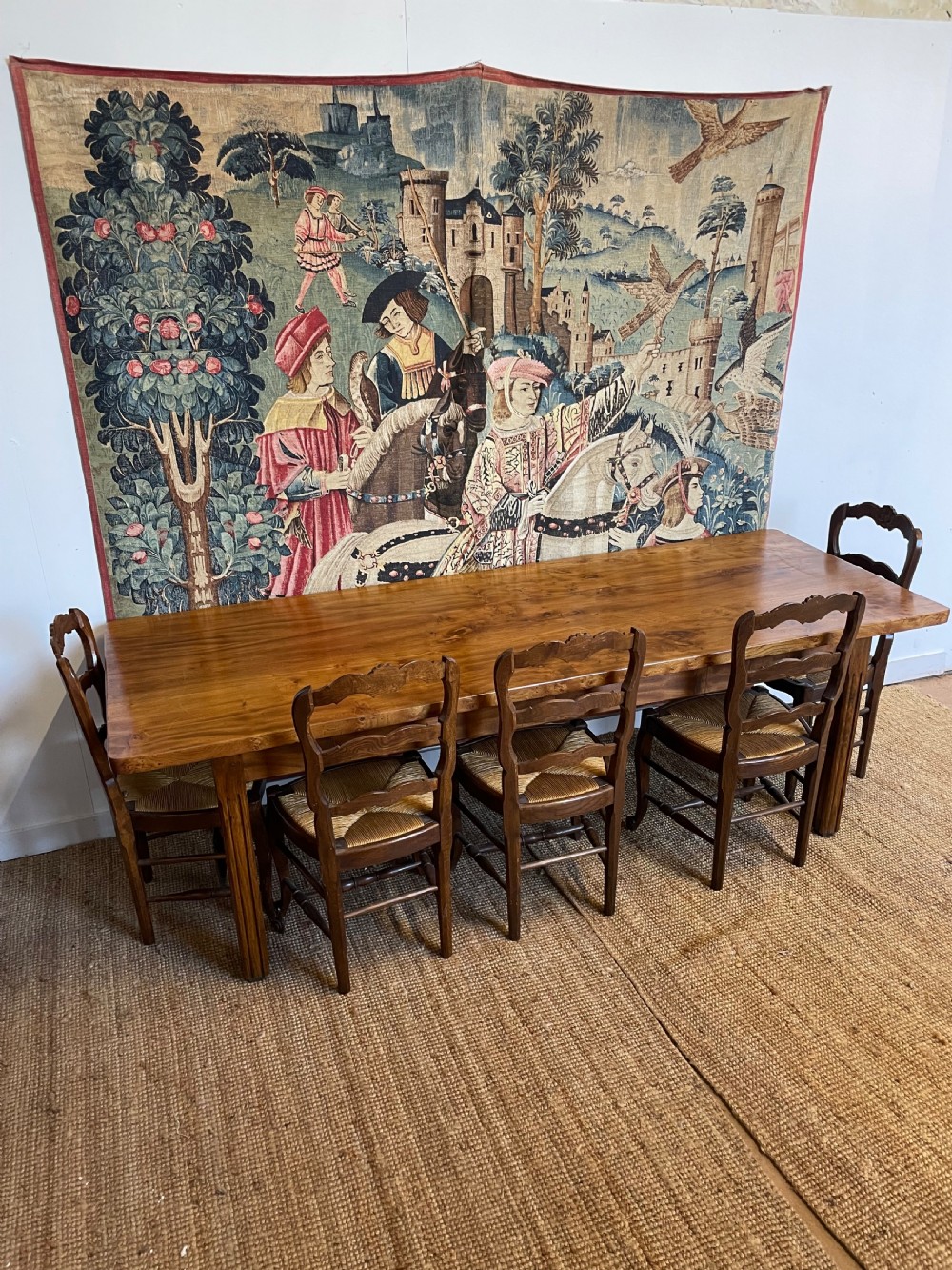 Elm farmhouse table  View X