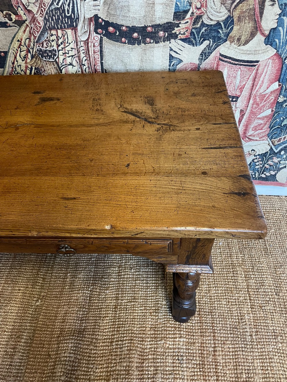 Oak console table / serving table  View III