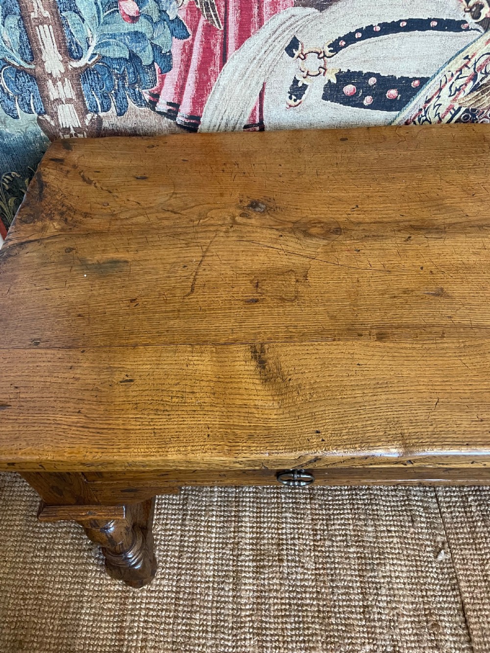 Oak console table / serving table  View V