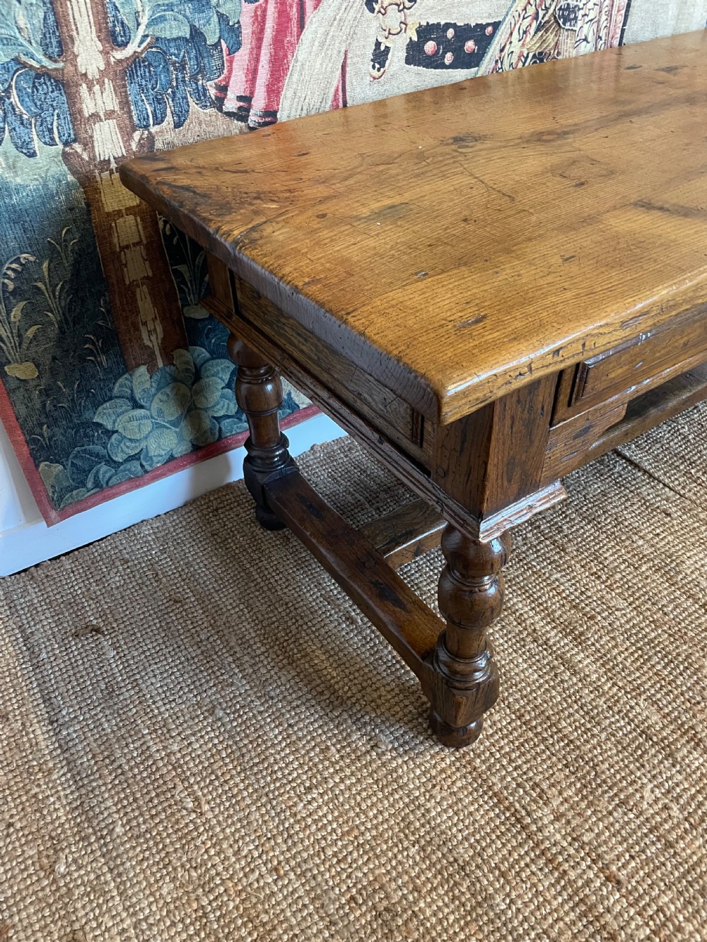 Oak console table / serving table  View VI