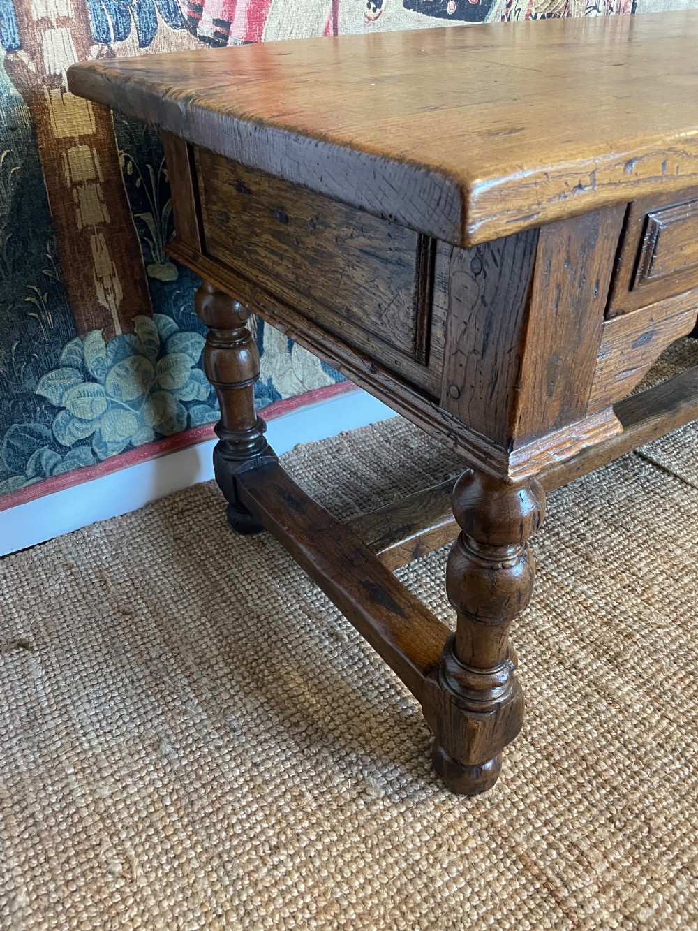 Oak console table / serving table  View VII