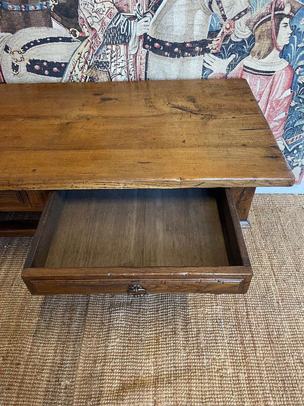 Oak console table / serving table  View VIII