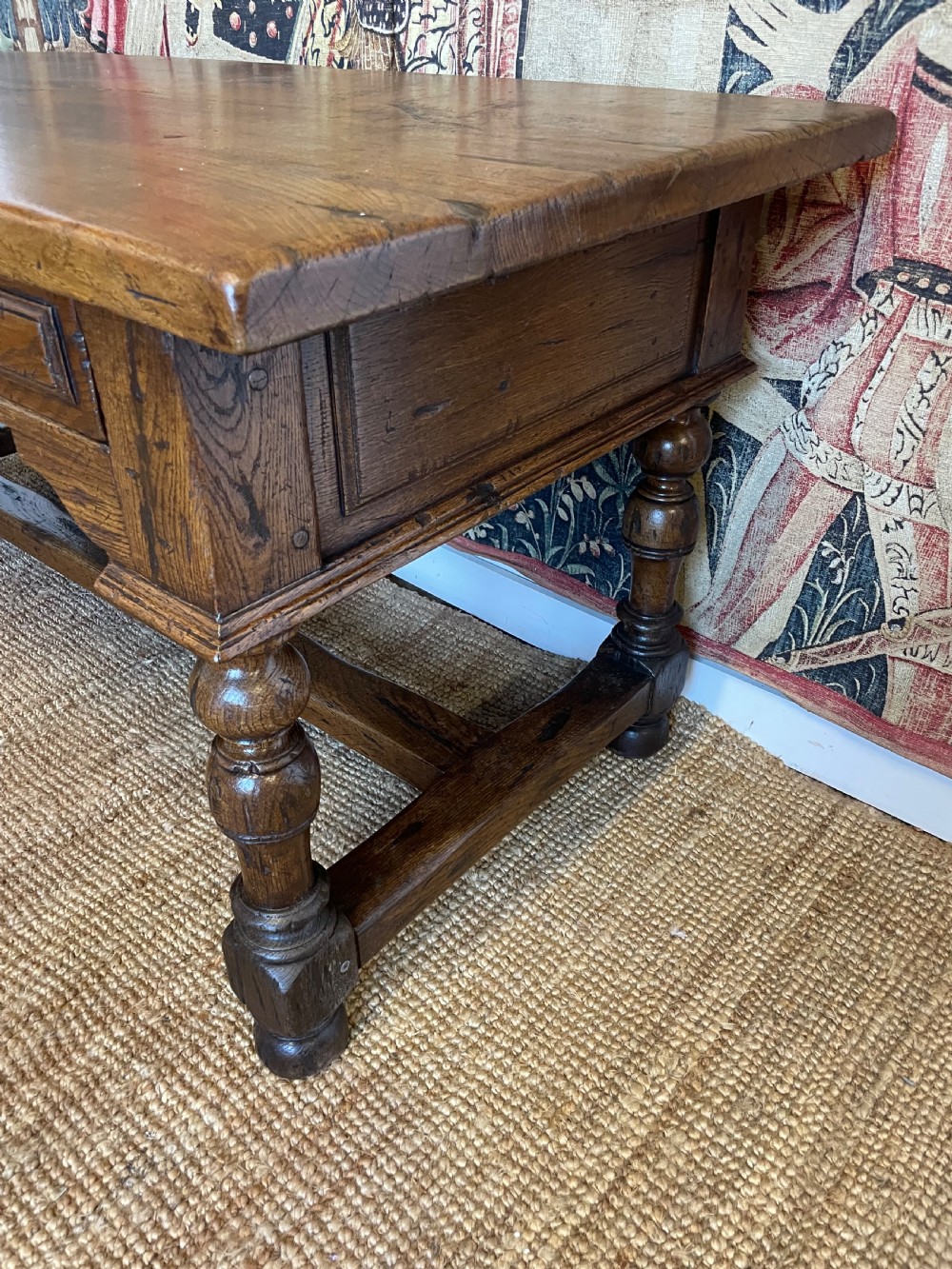 Oak console table / serving table  View IX