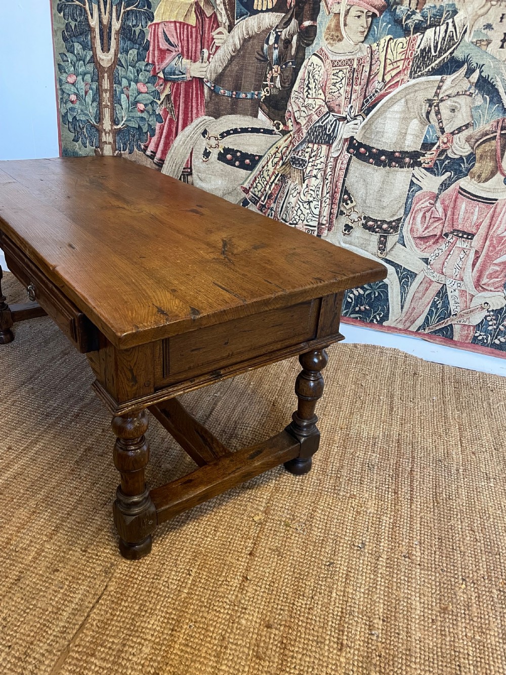 Oak console table / serving table  View X