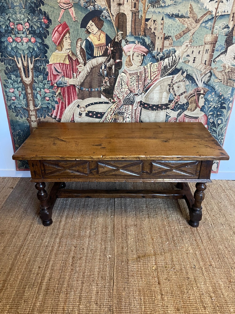 Oak console table / serving table  View XI