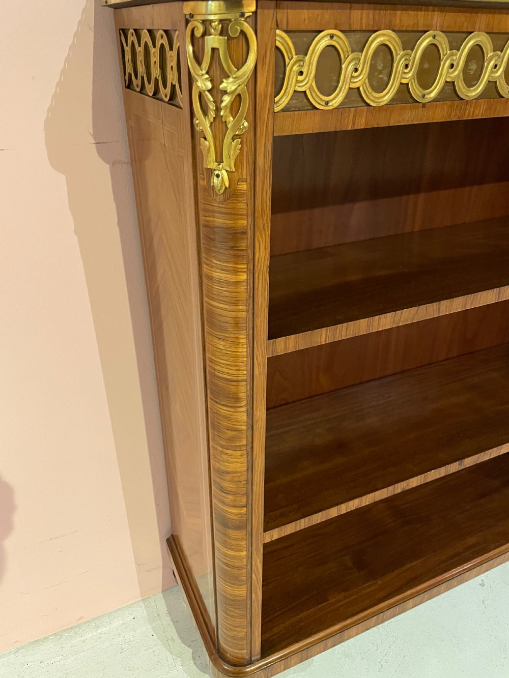 Napoleon III kingwood open bookcase  View III
