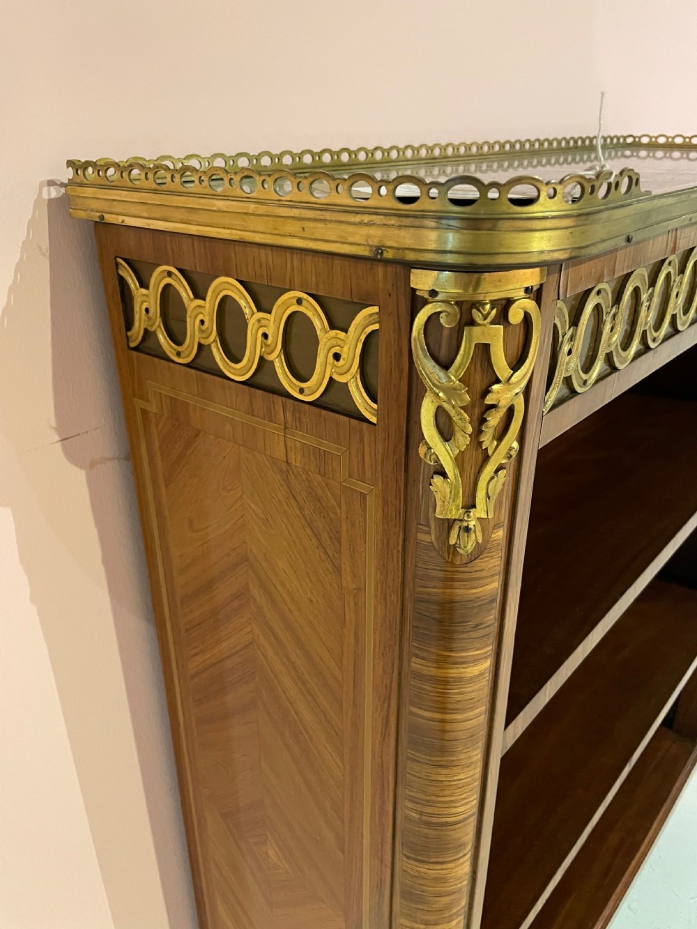 Napoleon III kingwood open bookcase  View V