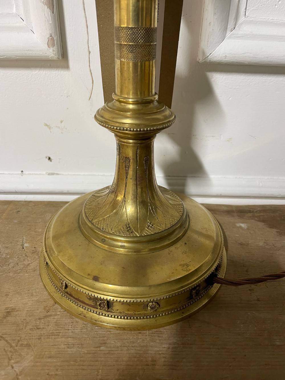 Early 20th century gothic style table lamp  View II