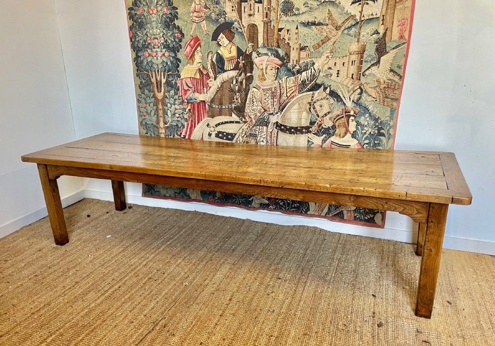 Elm farmhouse table 3.18m 