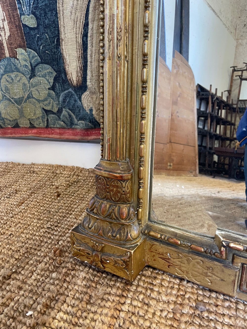 Large architectural gilded over mantle  View VI