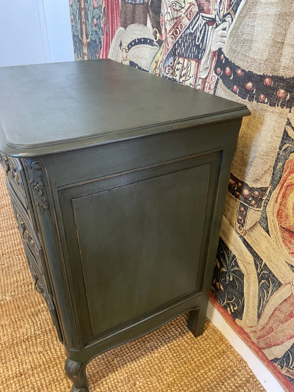Louis XVI style painted oak chest of drawers / commode  View III