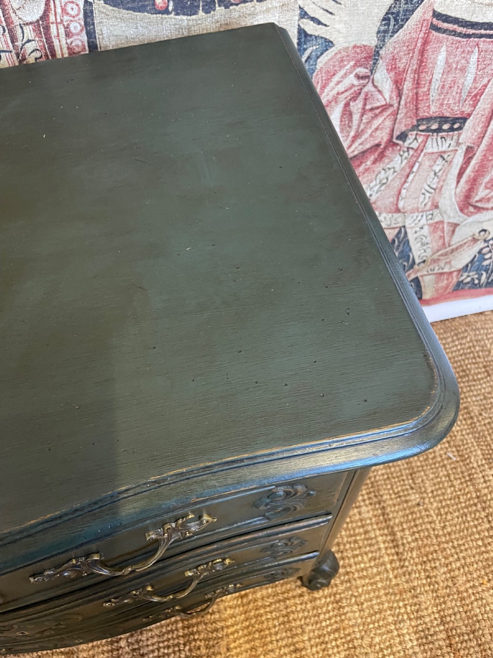 Louis XVI style painted oak chest of drawers / commode  View IV