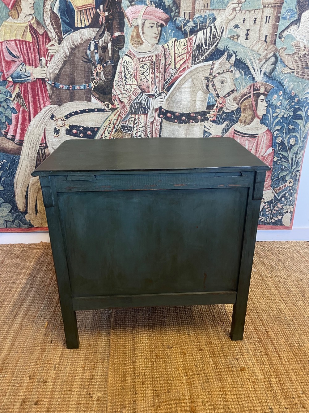 Louis XVI style painted oak chest of drawers / commode  View X