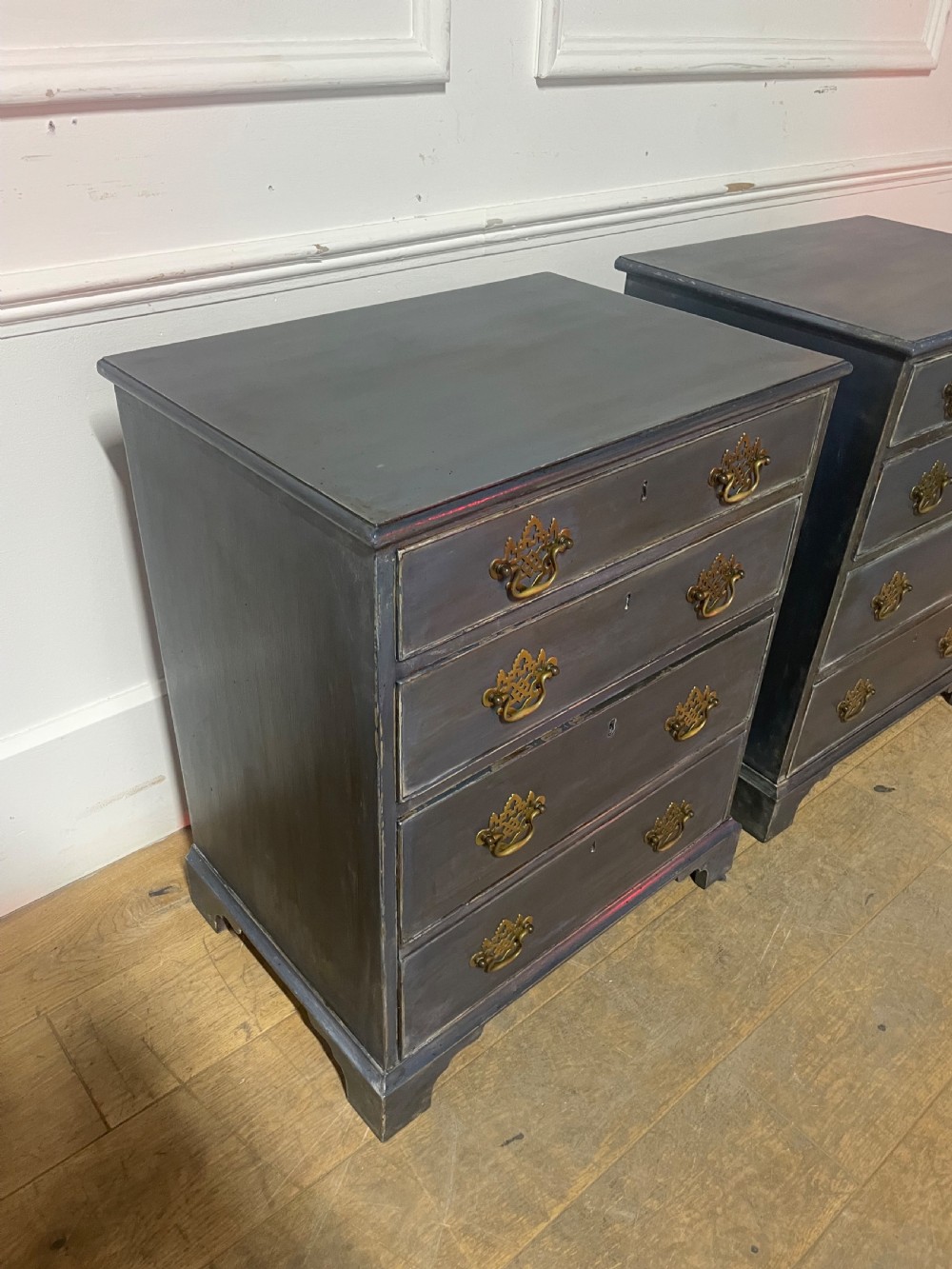 Pair of 19th bedside cabinets / lamp tables  View III