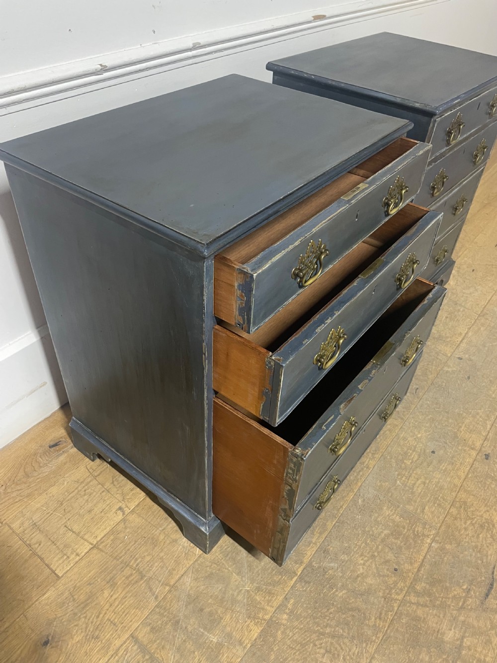 Pair of 19th bedside cabinets / lamp tables  View V