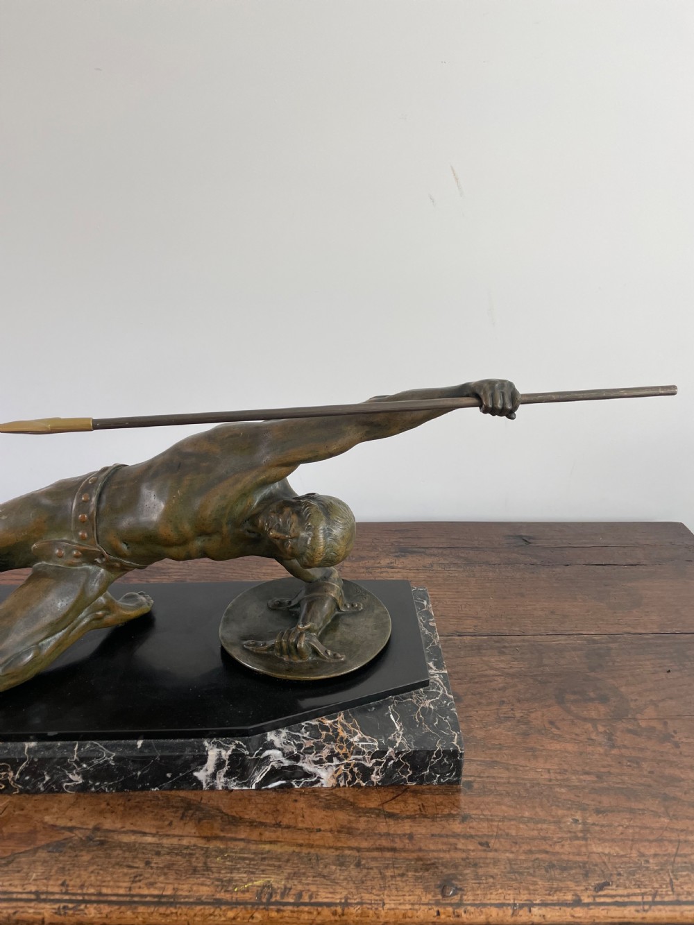 Art Deco bronze gladiator signed “ Desire Grisard “  View II