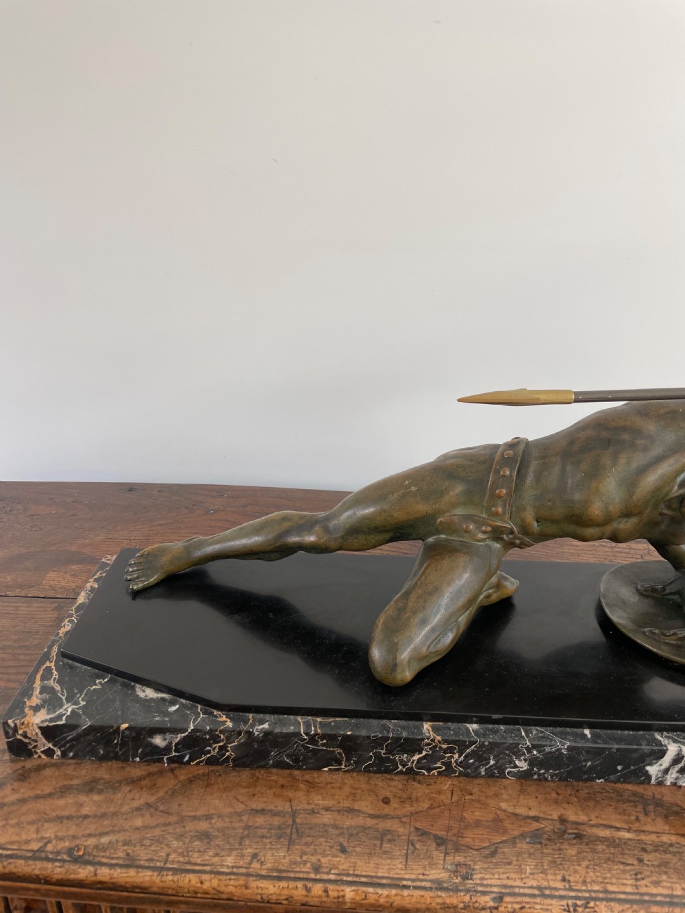 Art Deco bronze gladiator signed “ Desire Grisard “  View III
