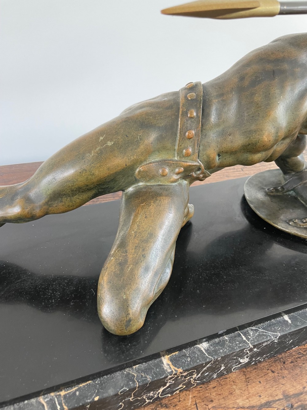 Art Deco bronze gladiator signed “ Desire Grisard “  View VIII