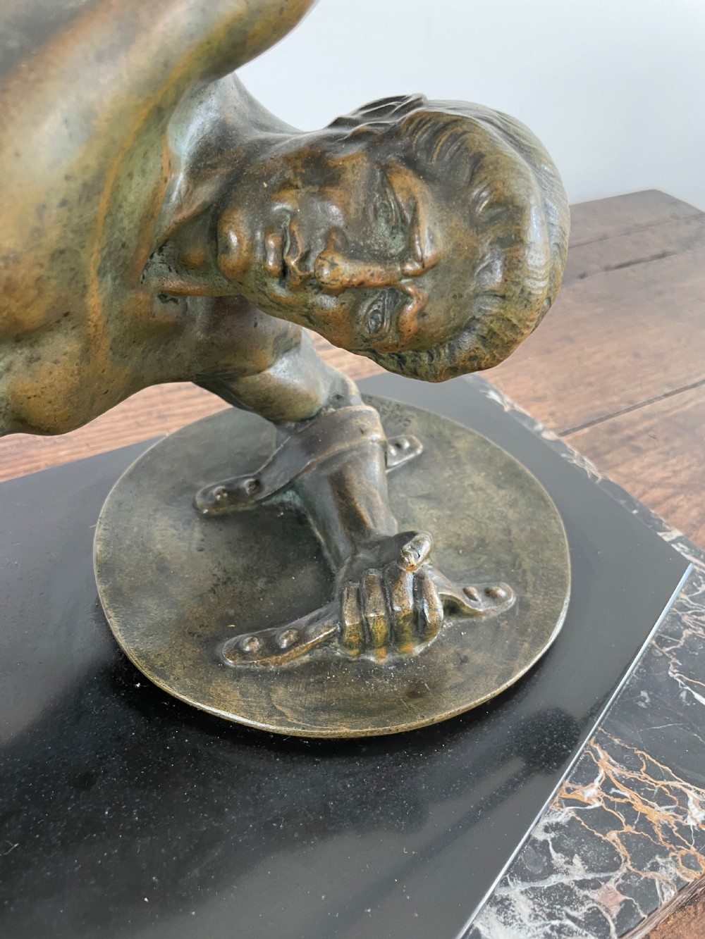 Art Deco bronze gladiator signed “ Desire Grisard “  View X