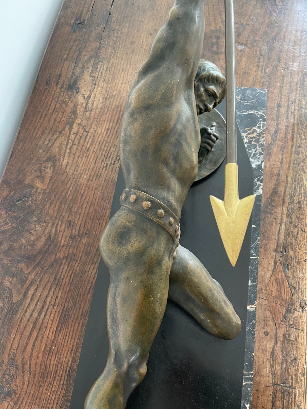 Art Deco bronze gladiator signed “ Desire Grisard “  View XIV