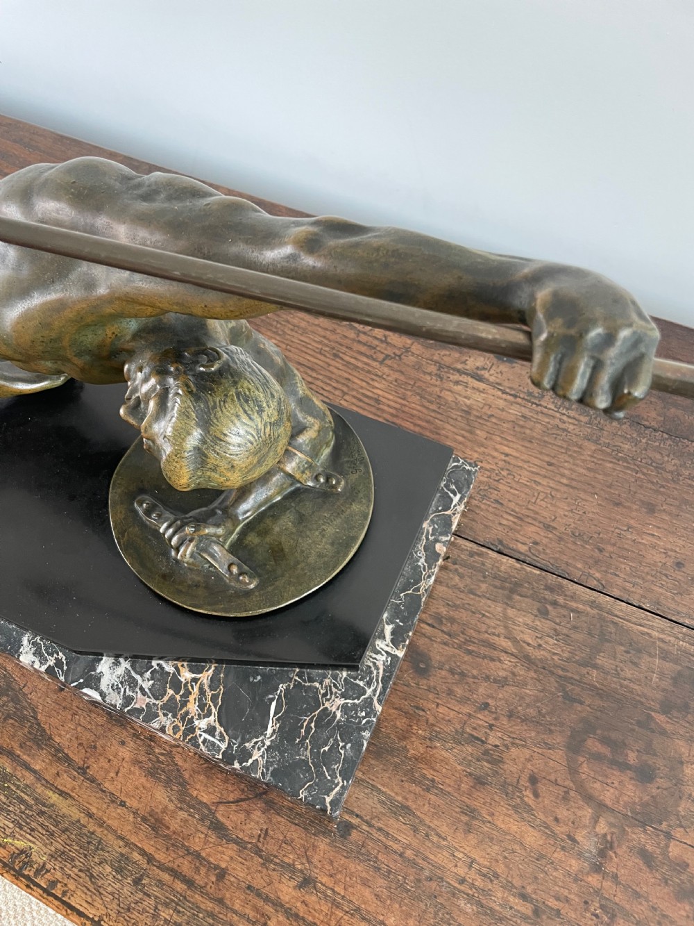 Art Deco bronze gladiator signed “ Desire Grisard “  View XV