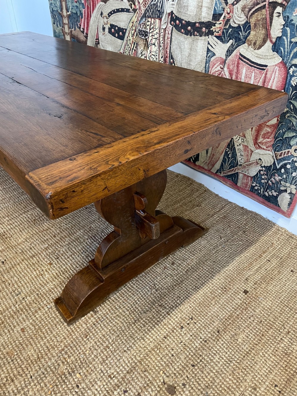 Oak Refectory table 8 seater  View X