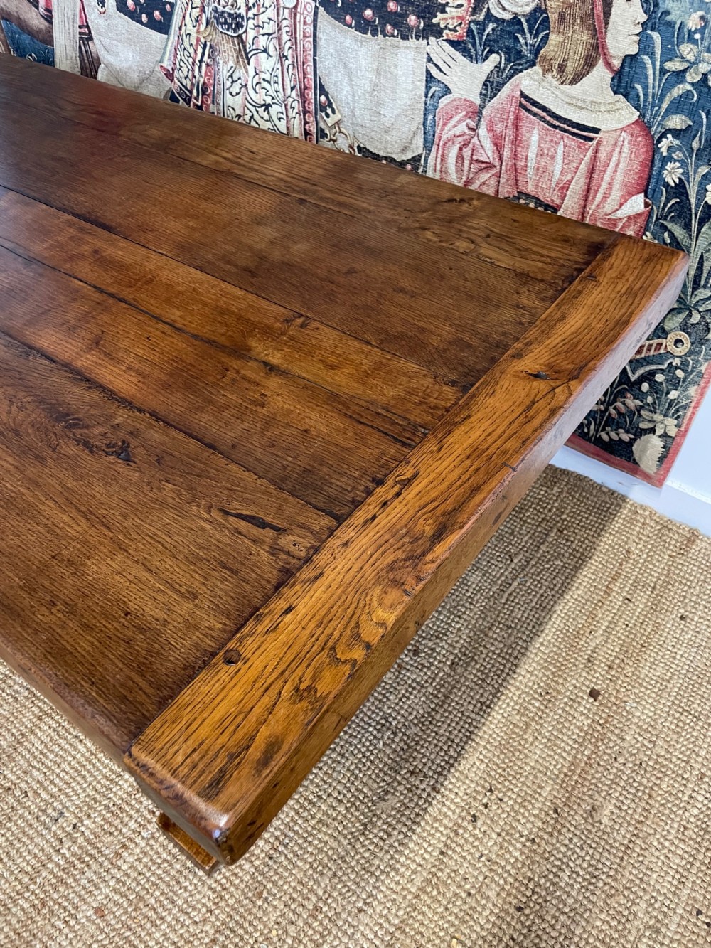 Oak Refectory table 8 seater  View XI