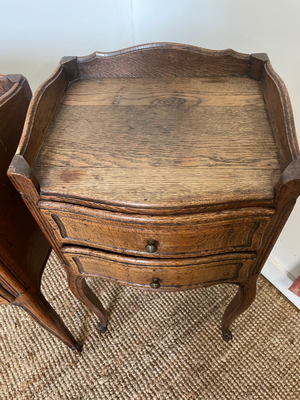 Pair of oak bedside cabinets  View III