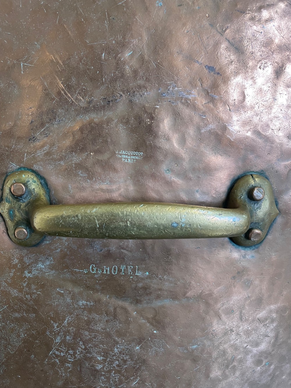 Large decorative copper lid  View VI