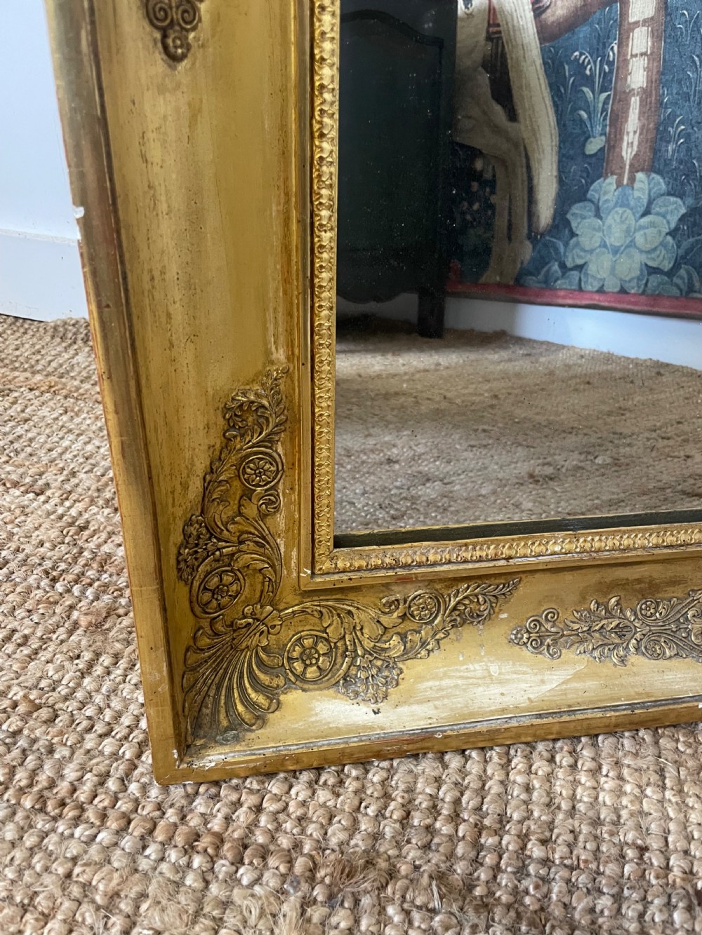 19th century gilt mirror  View V
