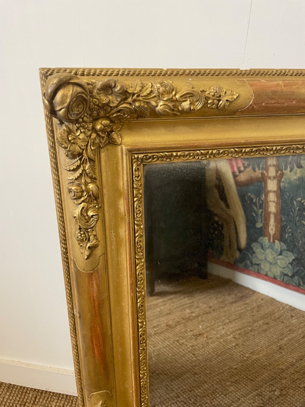 Pretty 19th century gilt mirror  View II