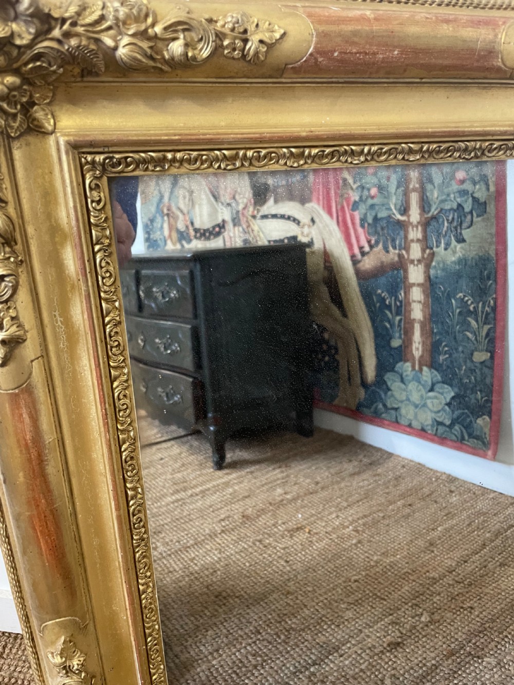 Pretty 19th century gilt mirror  View III