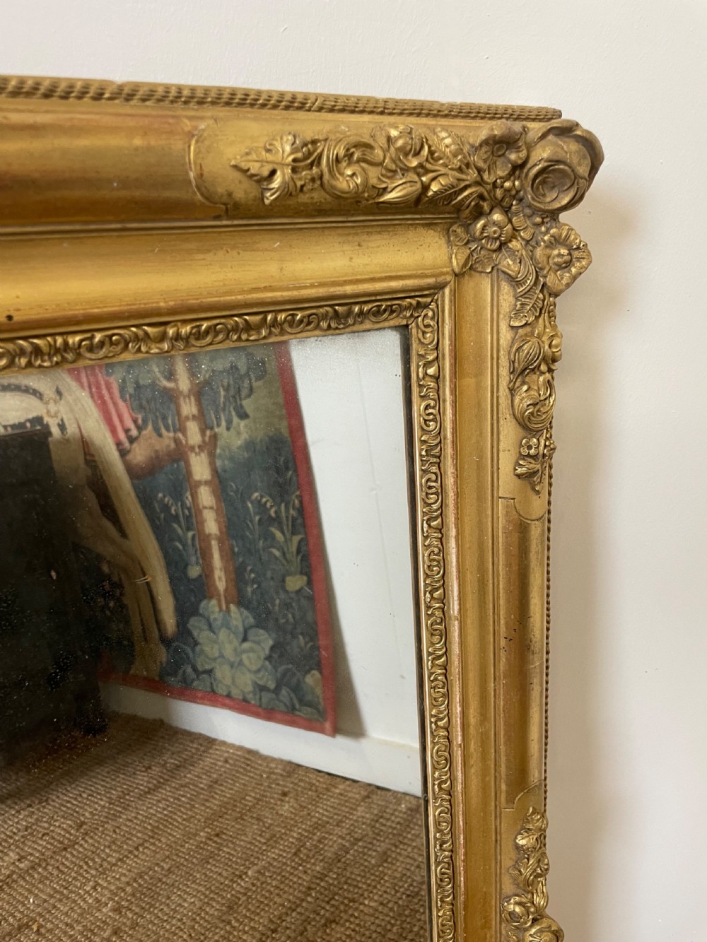 Pretty 19th century gilt mirror  View V