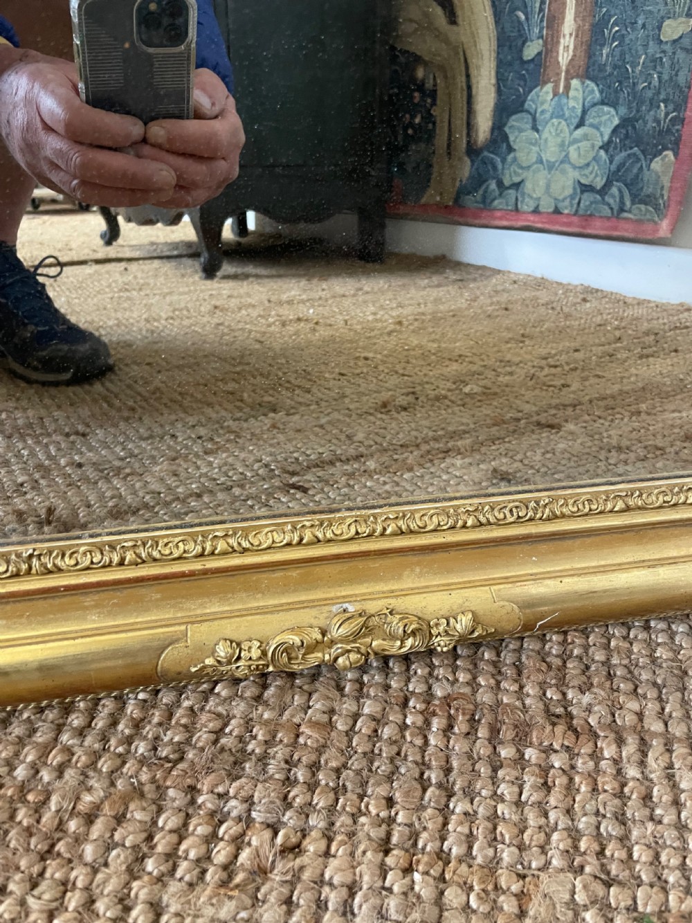 Pretty 19th century gilt mirror  View VII