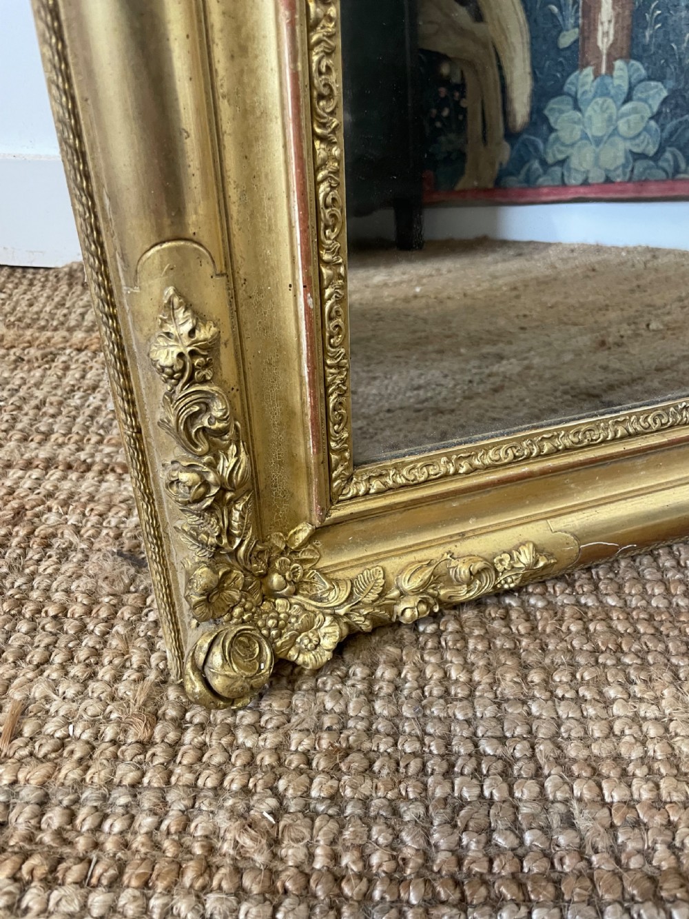 Pretty 19th century gilt mirror  View IX