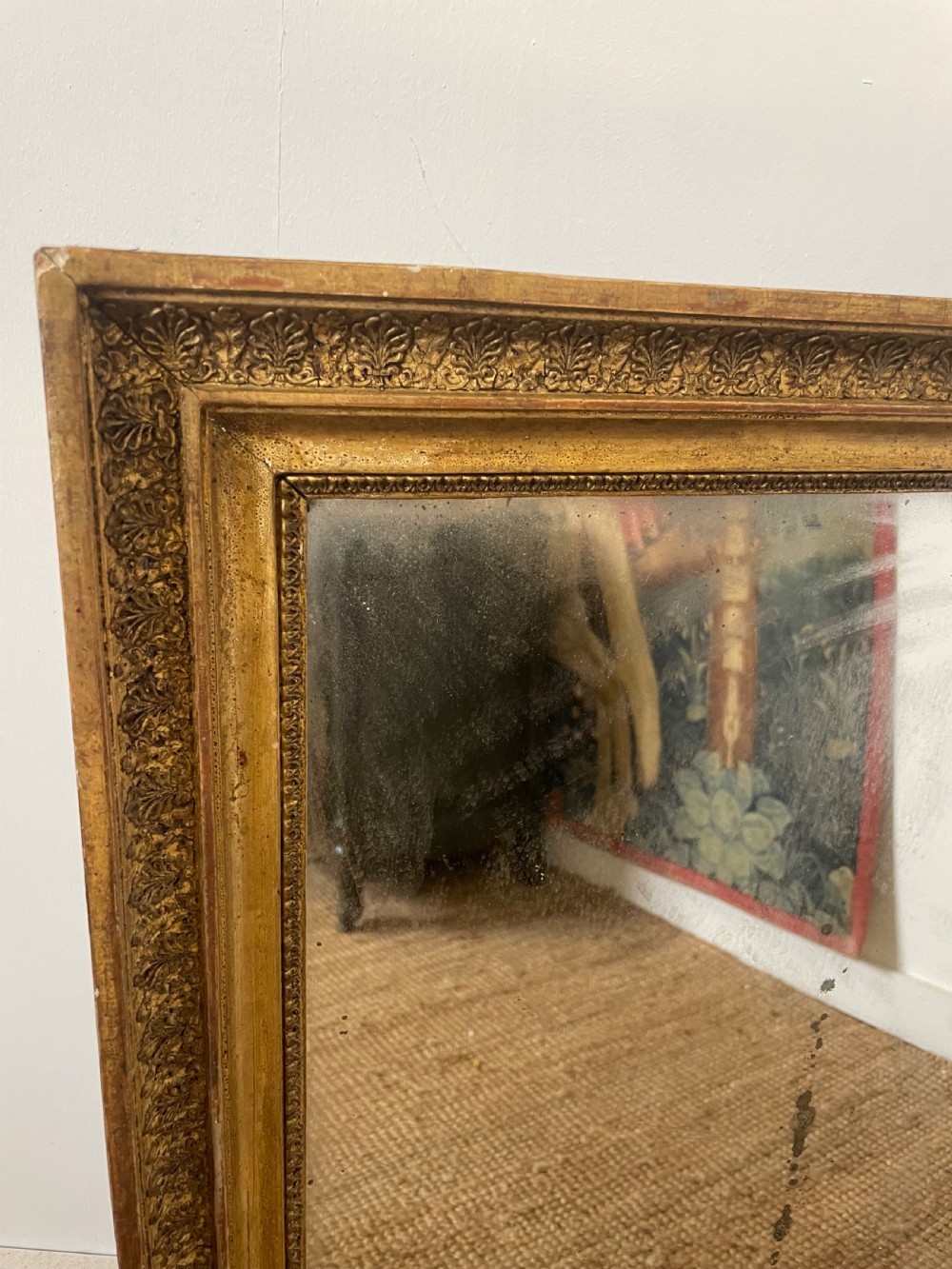 Small 19th century gilt mirror  View II