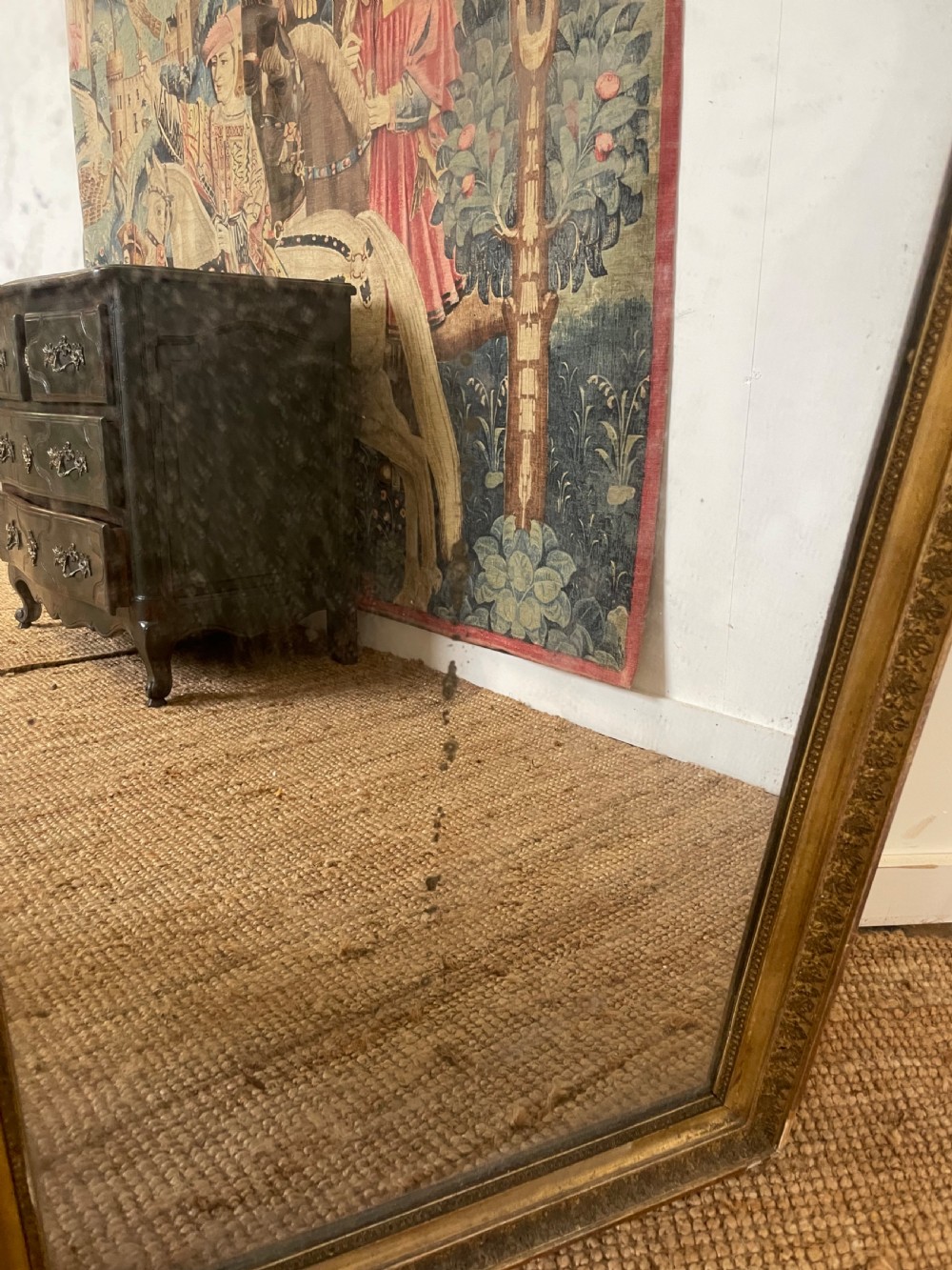 Small 19th century gilt mirror  View IV