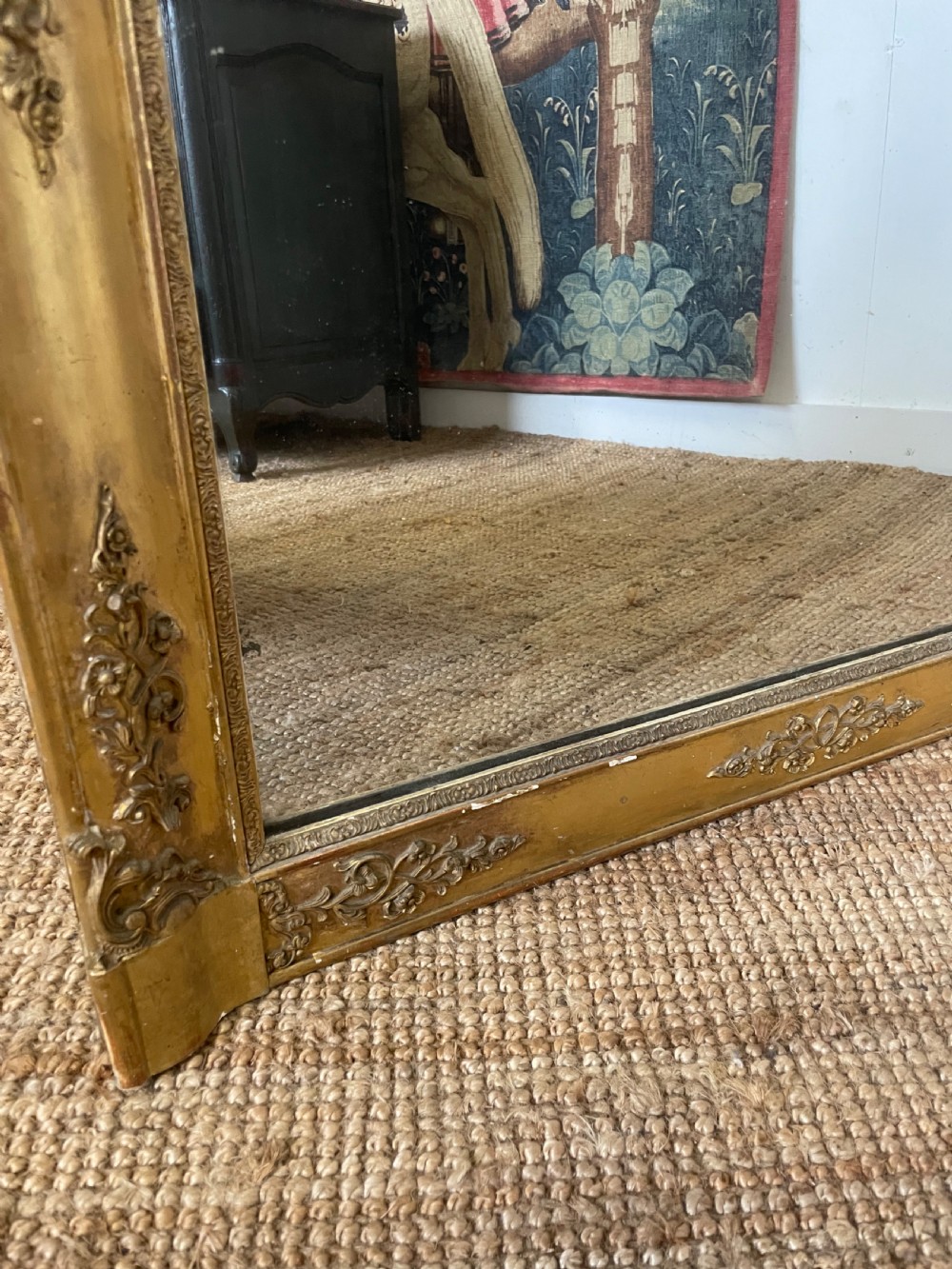 19th century gilded overmantle / gilt mirror  View VII