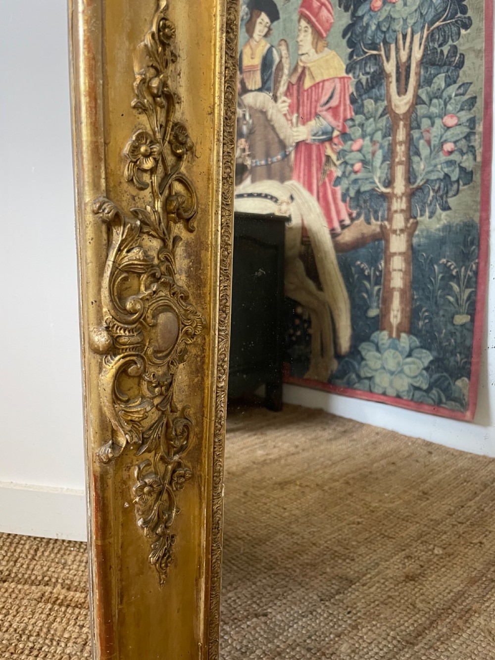 19th century gilded overmantle / gilt mirror  View VIII
