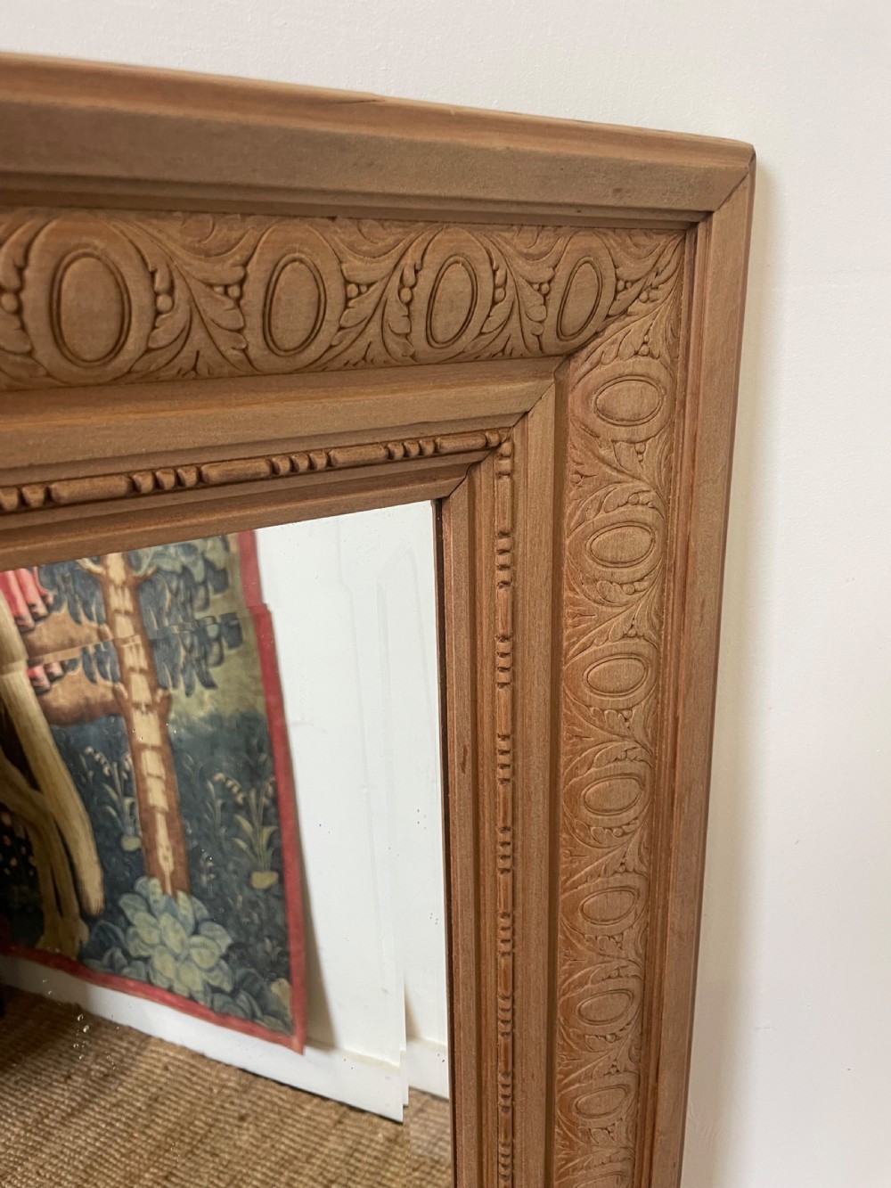 Scrubbed walnut mirror  View IV