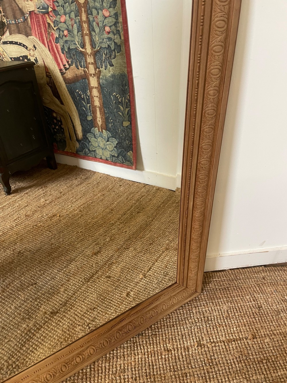 Scrubbed walnut mirror  View VI