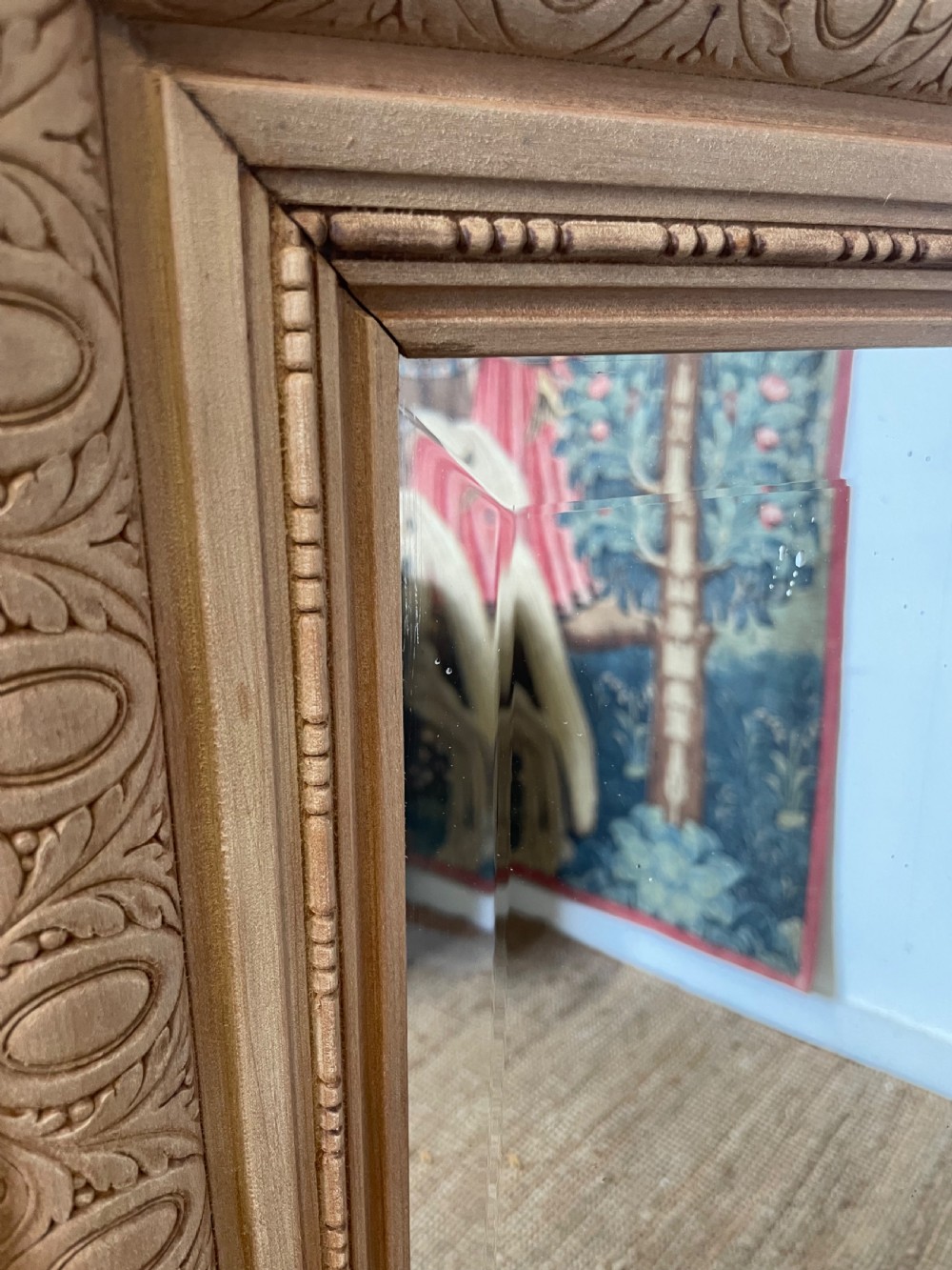 Scrubbed walnut mirror  View VII