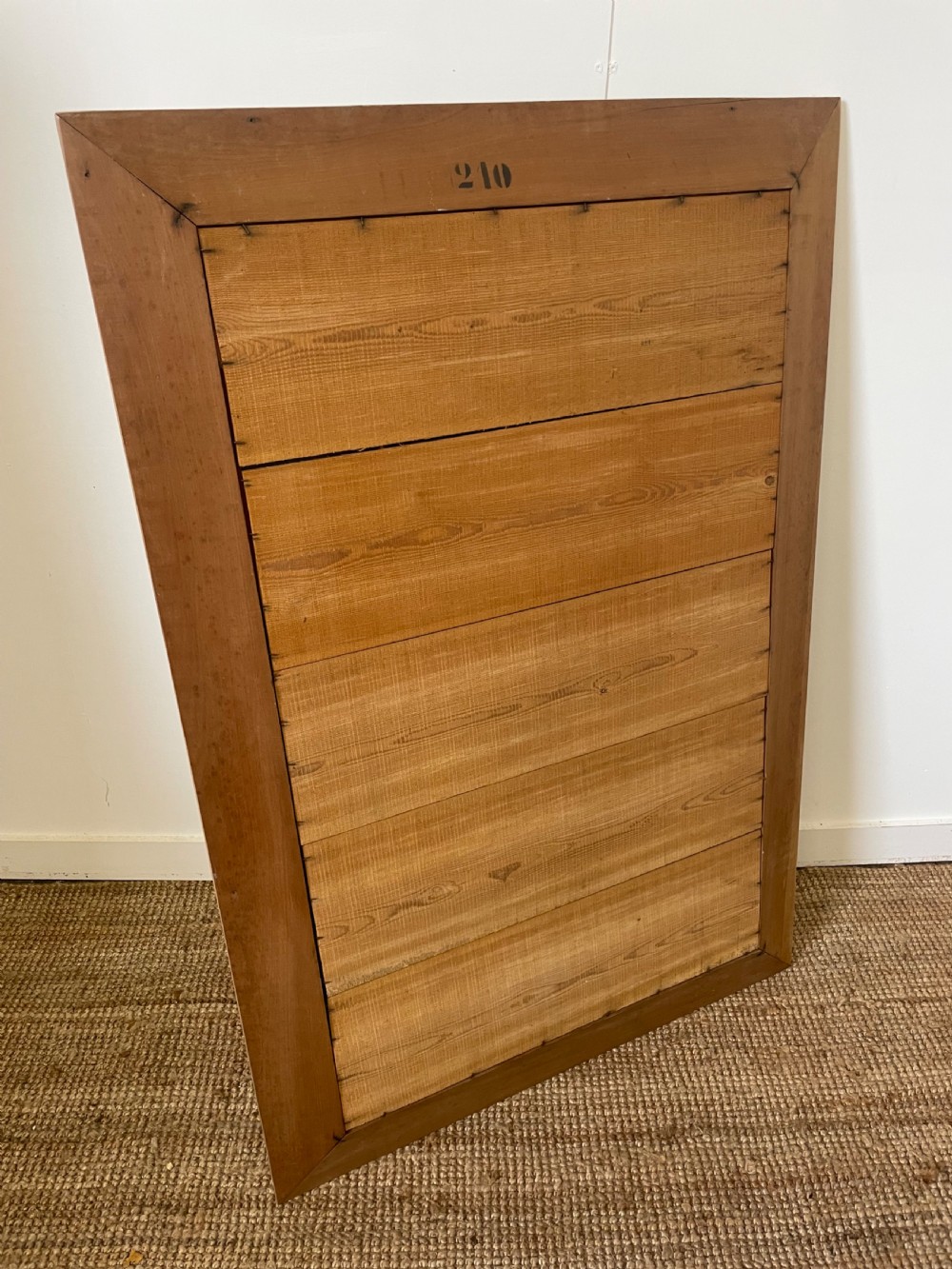 Scrubbed walnut mirror  View VIII