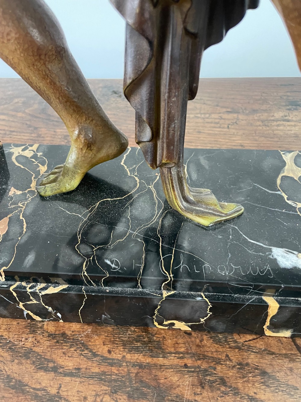 Art Deco sculpture “The Hunter “by D Chiparus  View VII
