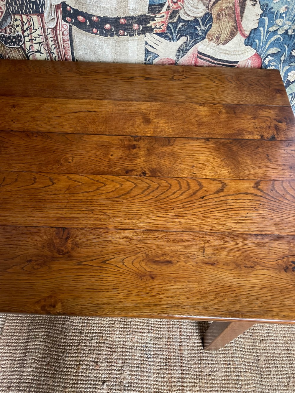 Small antique oak farmhouse table 2m  View IV