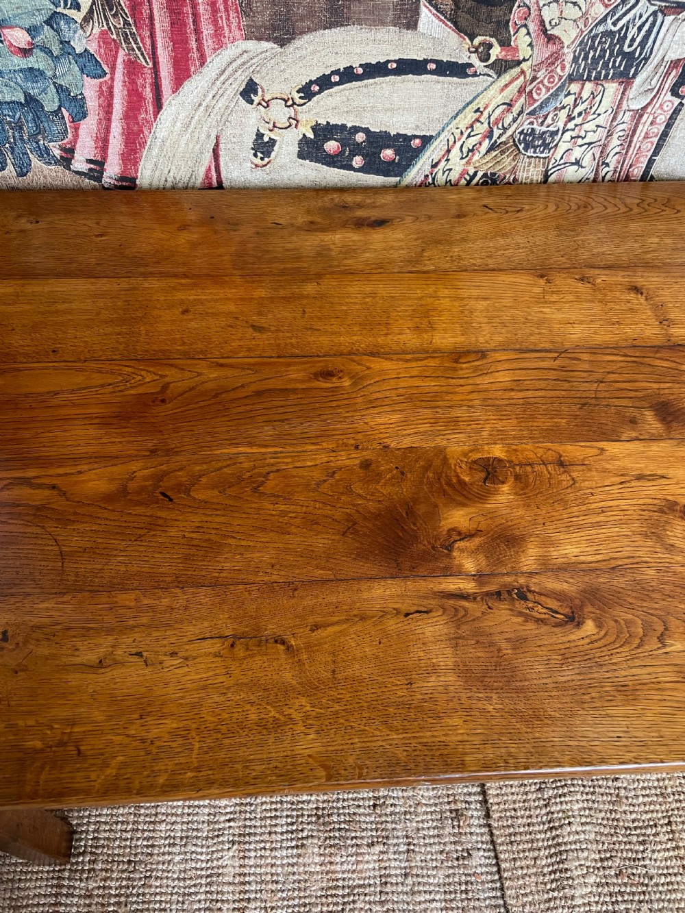 Small antique oak farmhouse table 2m  View VI