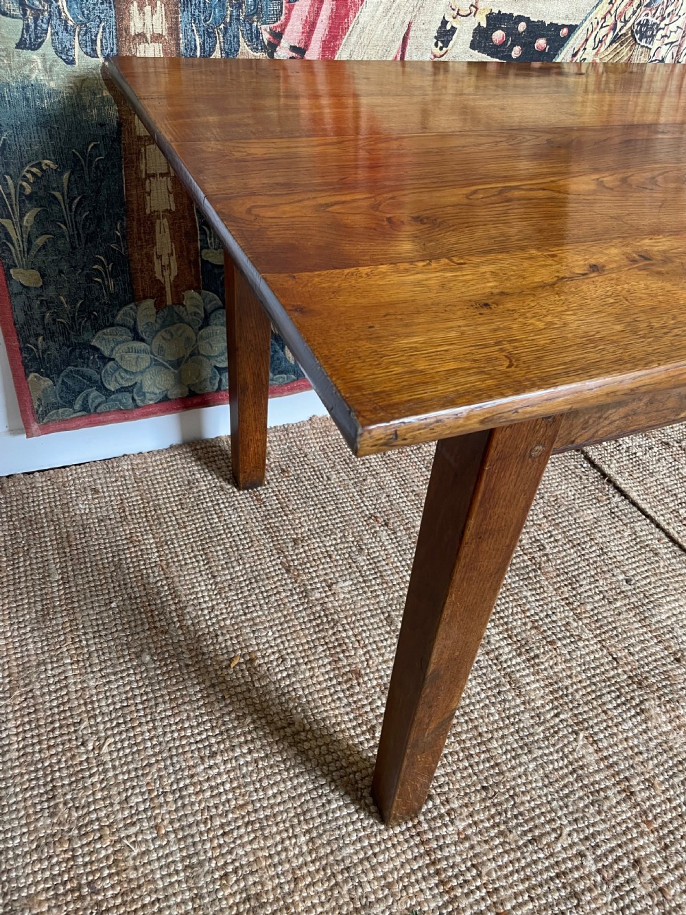 Small antique oak farmhouse table 2m  View VIII