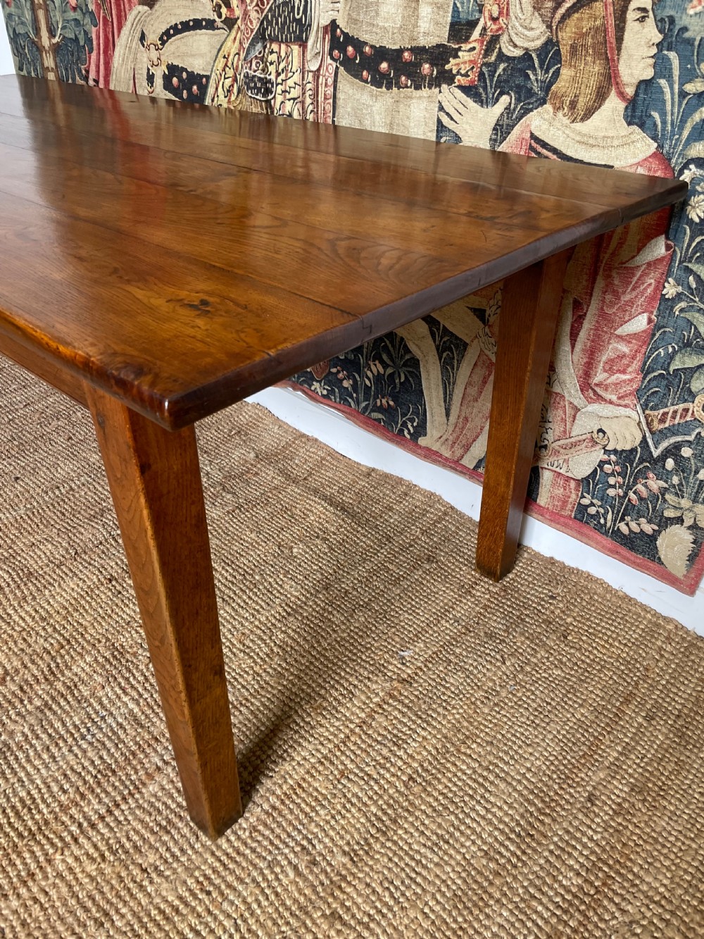 Small antique oak farmhouse table 2m  View IX